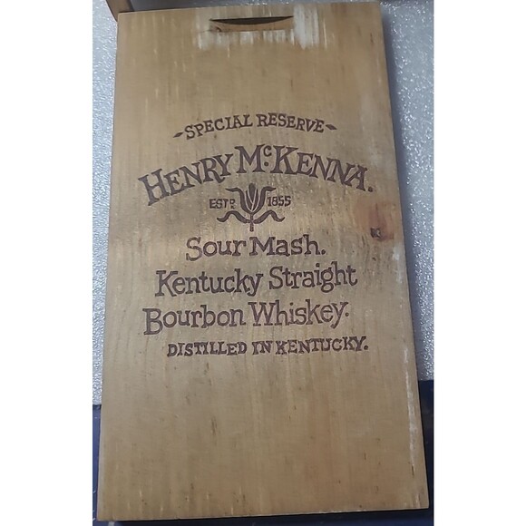 VTG Empty Henry McKenna Sour Mash Bourbon Whiskey Jug 750 ml -80 Proof Kentucky - Picture 3 of 9